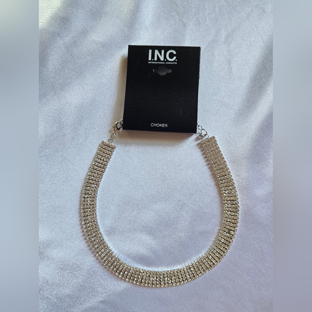 INC International Concepts Silver Choker Necklace
